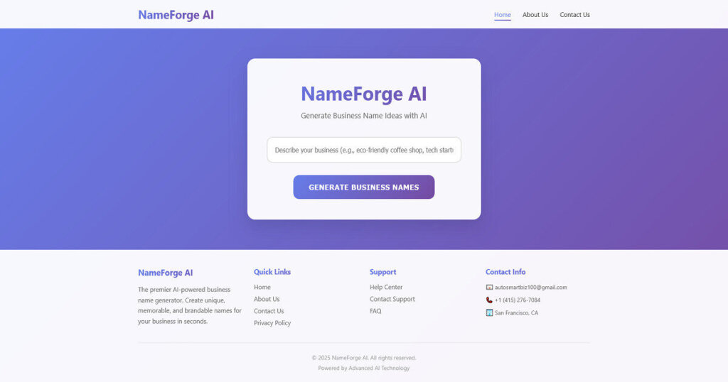 nameforgeai smart business 100