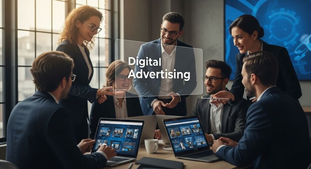 digital advertising business teamwork - digital advertising explained
