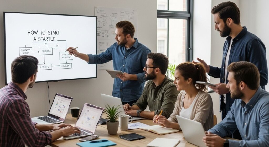 startup planning teamwork