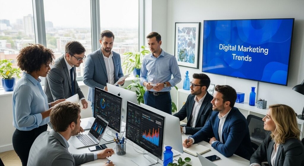 digital marketing trends 2025 office team